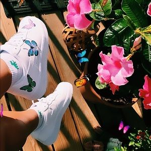 Butterfly Air Force 1s